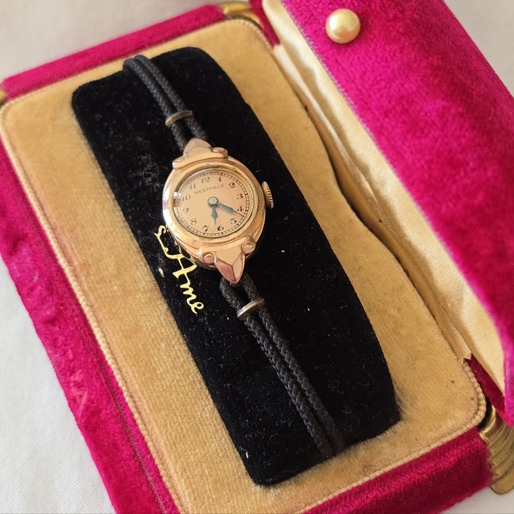 Vtg. Westfield Anne By Bulova Ladies Wristwatch 1940s-50s